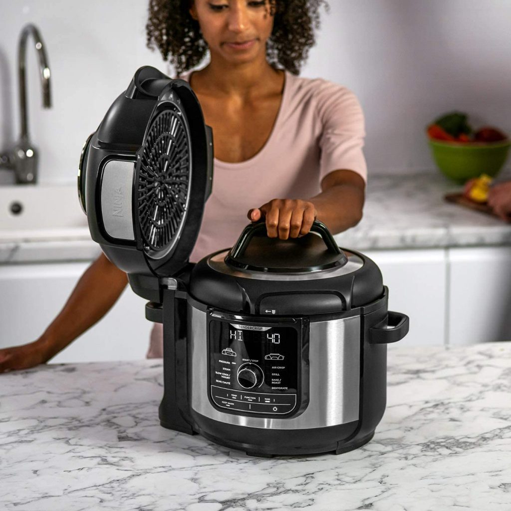 Ninja Foodi Max Multi-Cooker [OP500UK] Electric Pressure Cooker and Air Fryer Lids